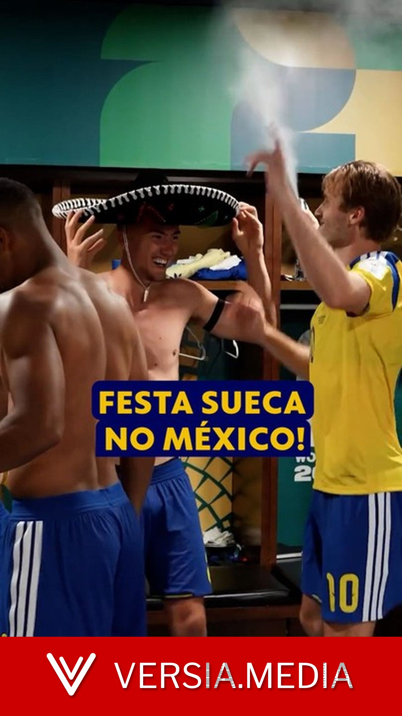 Suecos comemoram vitória em estreia na Copa com chapéu mexicano e reggae — Sport | Versia.media