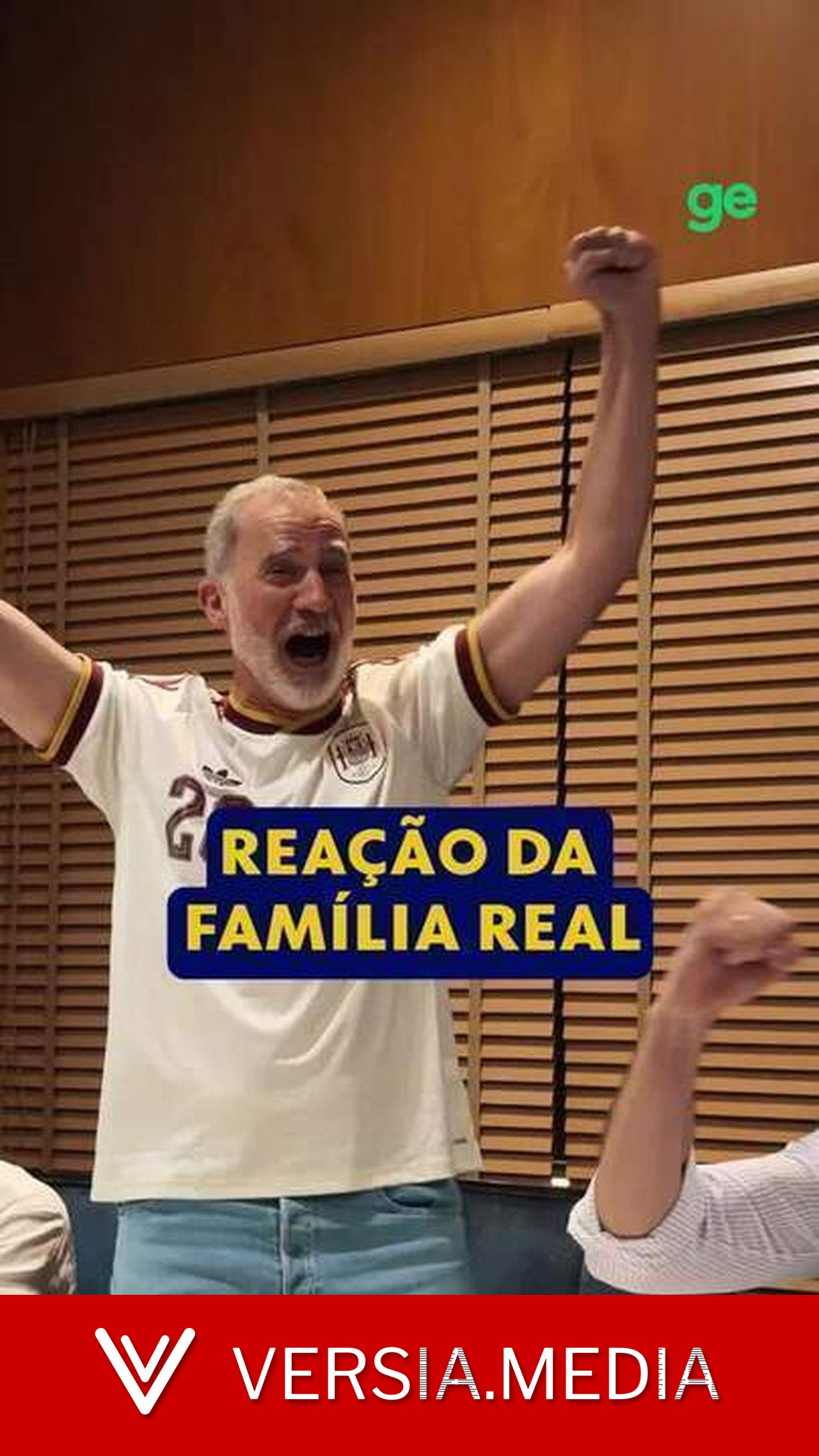 Vídeo mostra reação da família real da Espanha à classificação para final da Copa do Mundo; assista