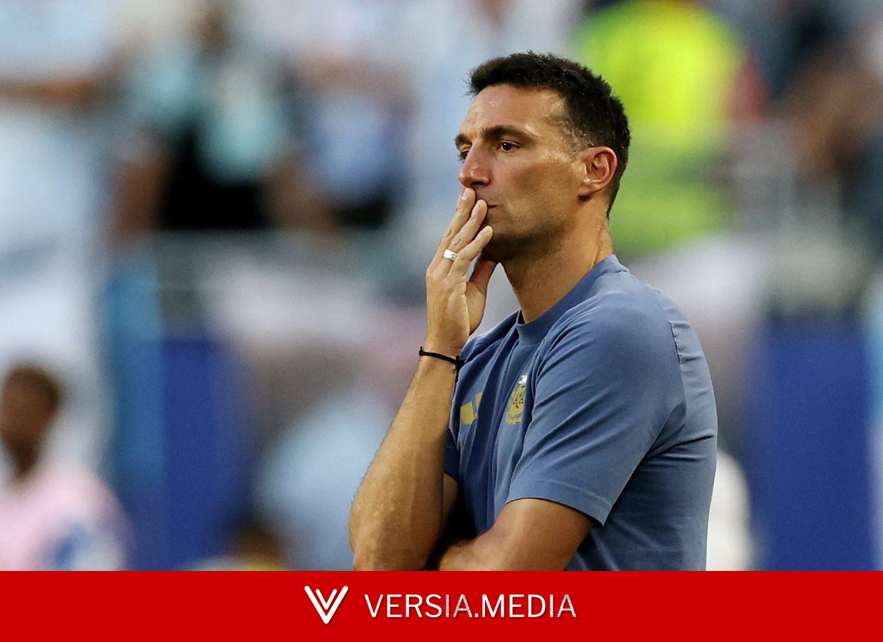 Técnico da Argentina comemora classificação na Copa do Mundo: 
