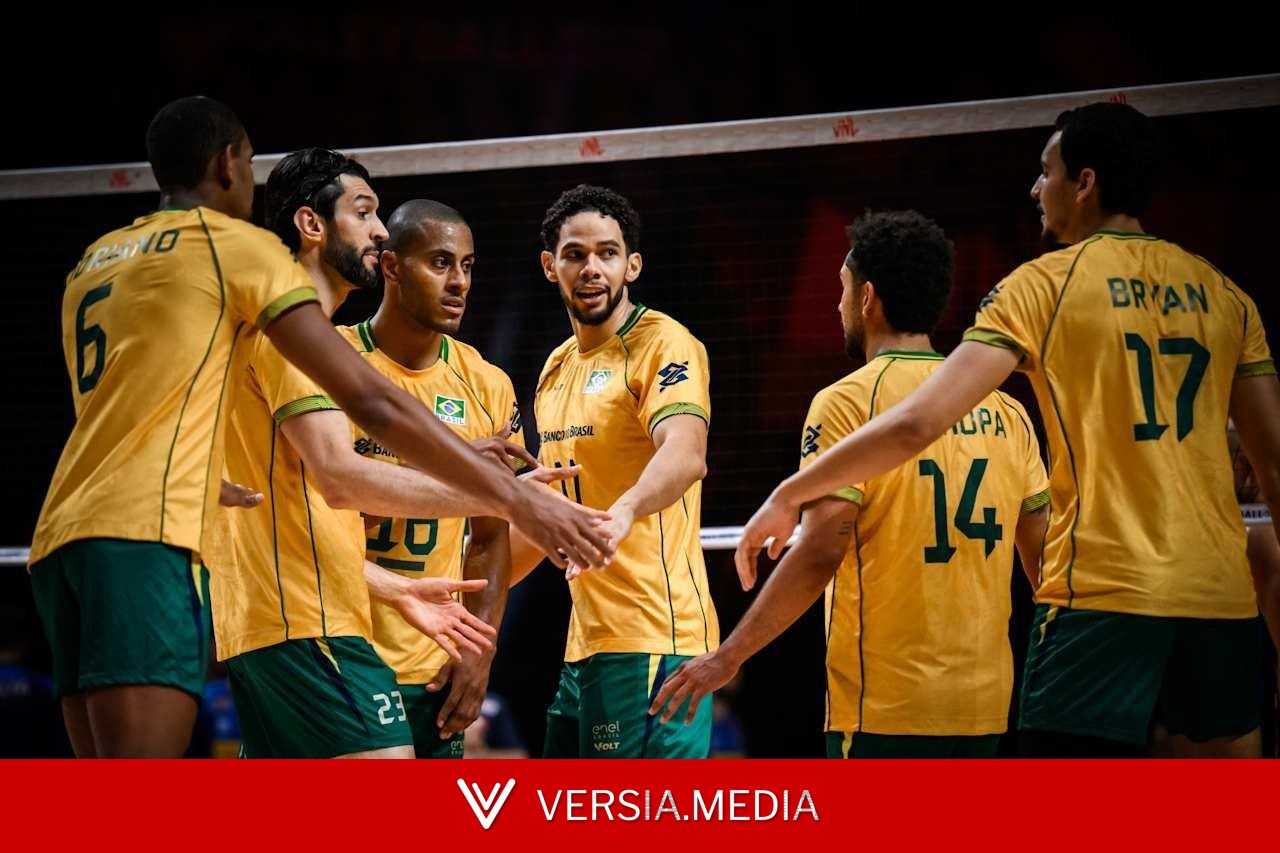 Eslovênia x Brasil na Liga das Nações Masculina de vôlei: onde assistir e horário