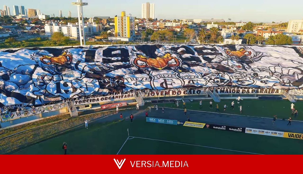 Treze registra o 2º maior público de 2026 contra o Jacuipense na estreia do novo bandeirão da torcida