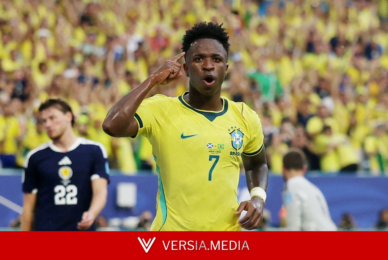 Jornal português escala Vini Jr em seleção da fase de grupos da Copa: