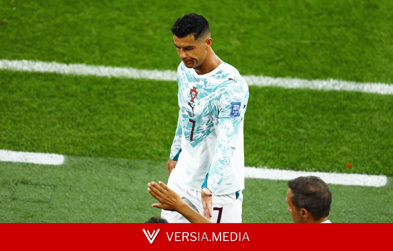 Substituído, Cristiano Ronaldo sai de campo com cara fechada em Portugal x Croácia; web reage