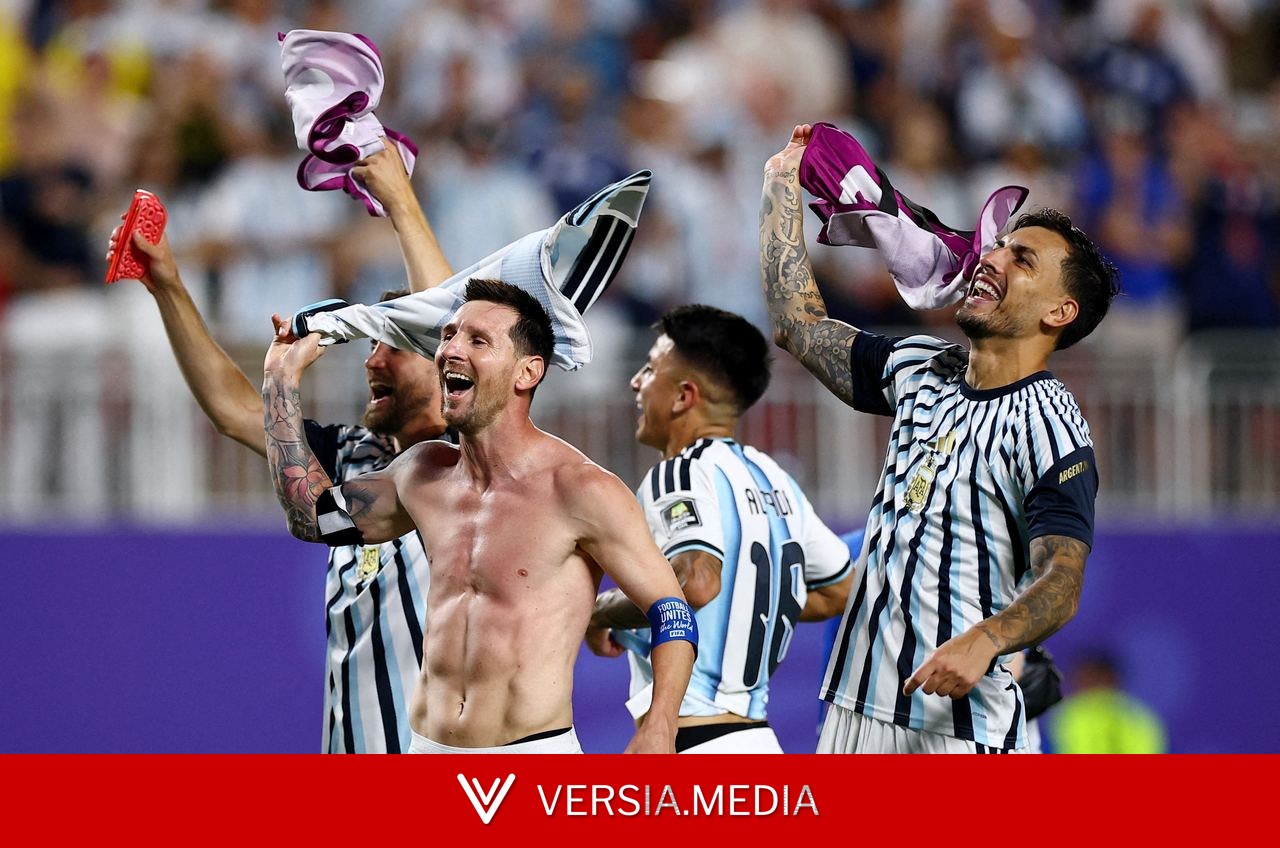 Argentina chega aos trancos, barrancos e coração