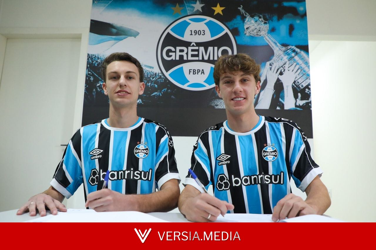 Grêmio tem gêmeos que podem formar zaga titular em Gre-Nal do Gauchão Sub-20; conheça