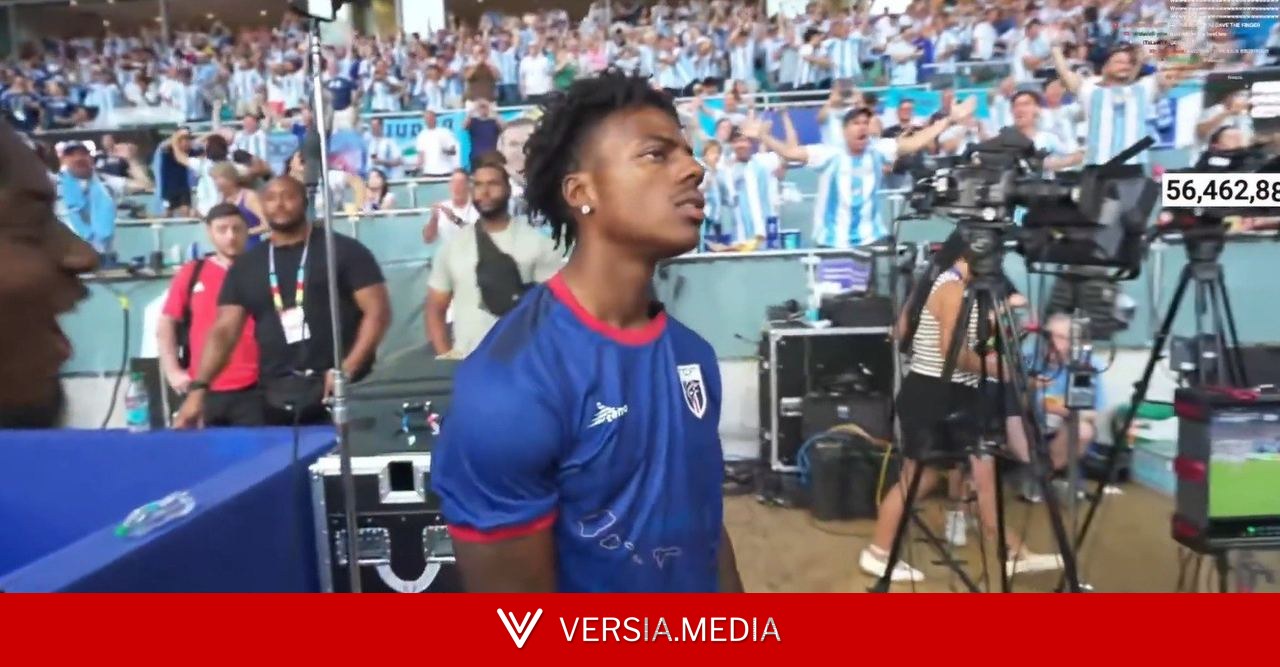 De camisa de Cabo Verde, Speed seca Argentina, se revolta com gol de Messi e vibra com empate