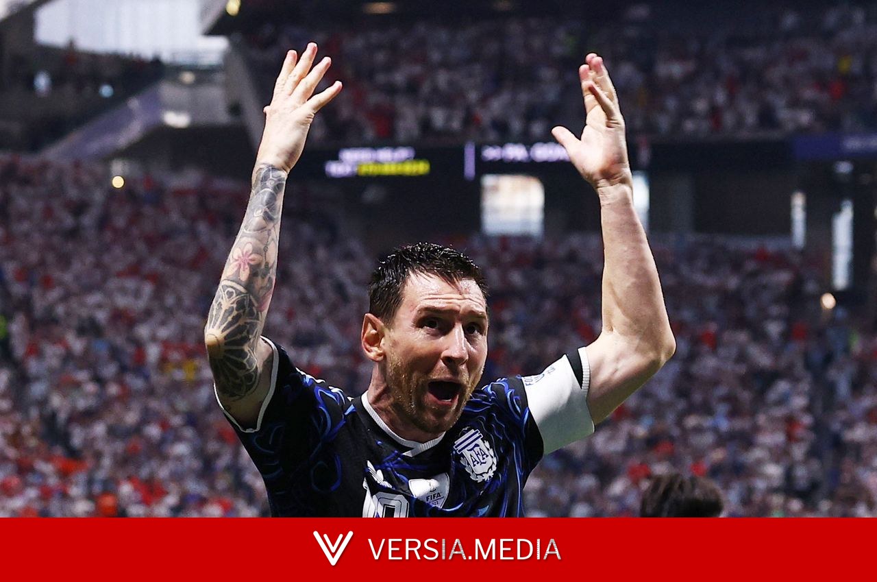Messi comemora classificação da Argentina nas redes sociais: