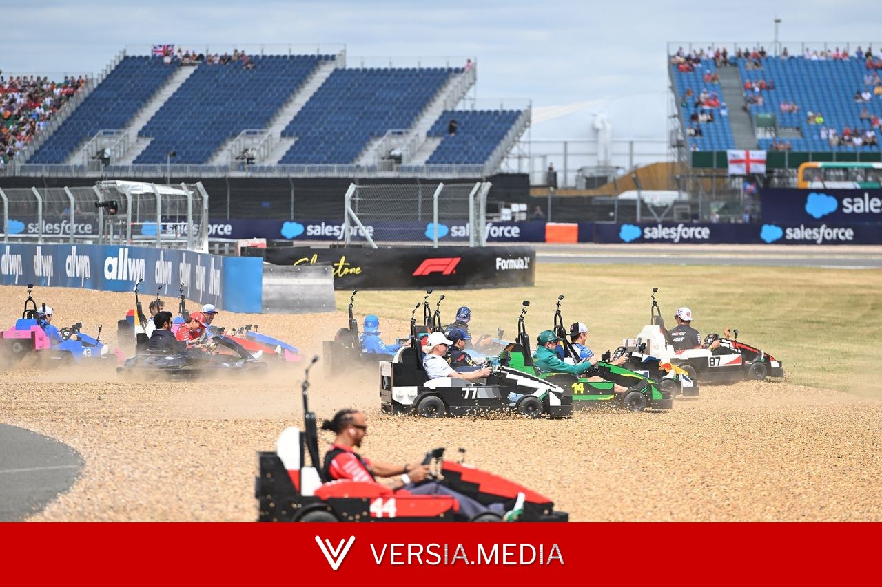 Pilotos da F1 disputam corrida de Lego antes do GP da Grã-Bretanha; veja