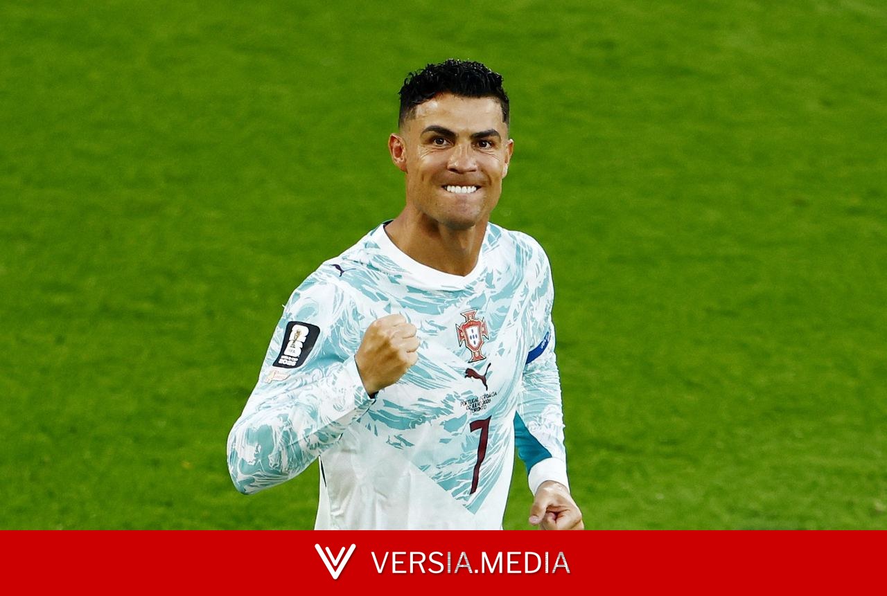 Cristiano Ronaldo, de Portugal, marca primeiro gol em mata-matas de Copa do Mundo