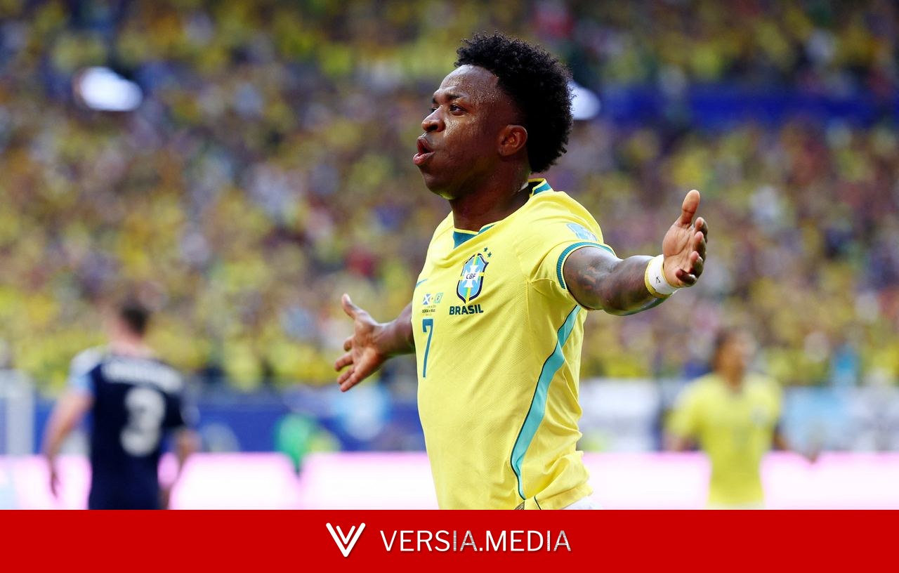Vini Jr marca nos três primeiros jogos do Brasil na Copa do Mundo e repete feito de campeões mundiais