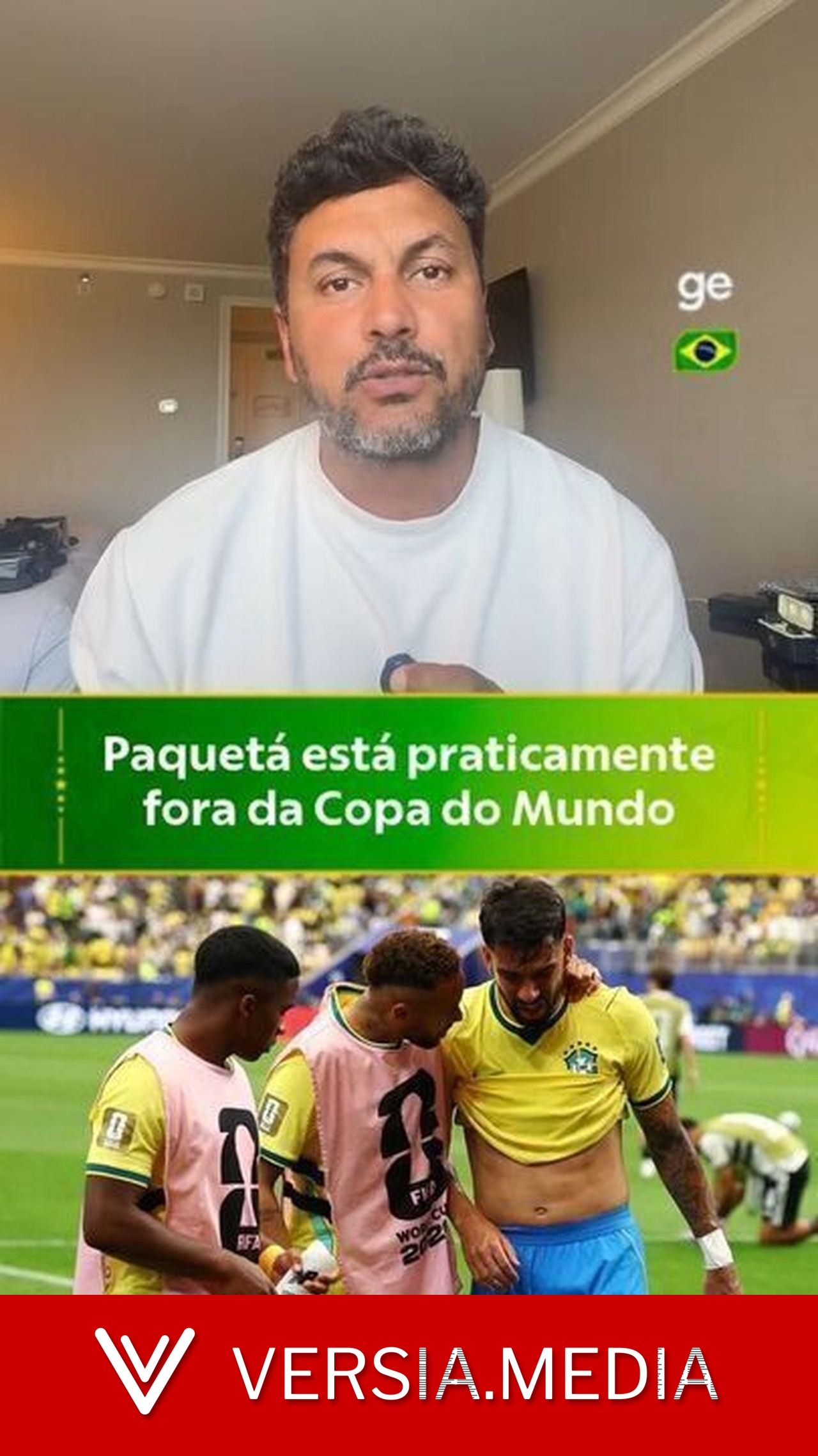 Esposa de Lucas Paquetá surpreende nas redes com versão em papelão do marido; veja foto